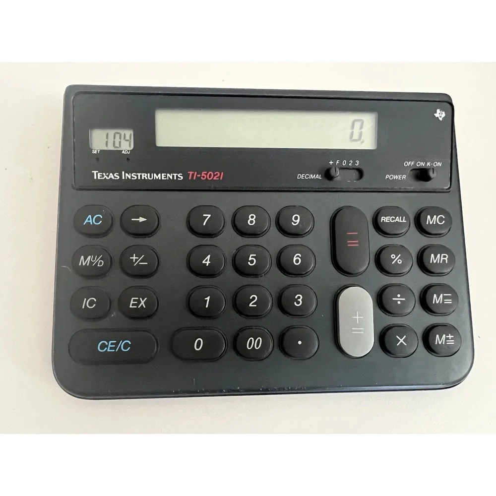 Texas Instruments TI-5021 Desktop Business Calculator Black Office Accounting - Picture 3 of 3